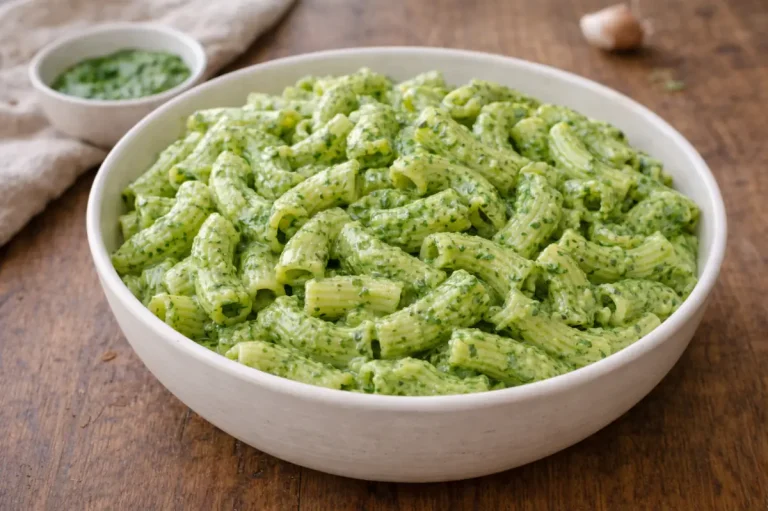 green goddess pasta with creamy herb sauce