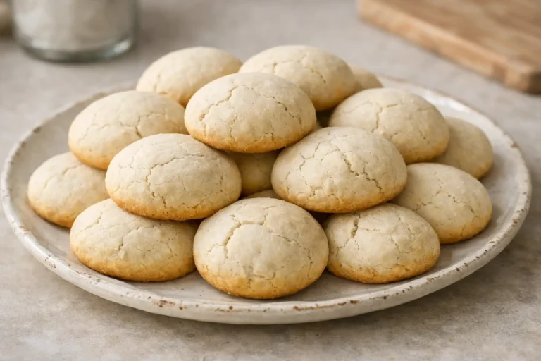 Traditional Palestinian cookies baked until pale and tender