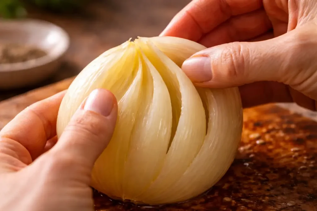 Separating onion layers without tearing